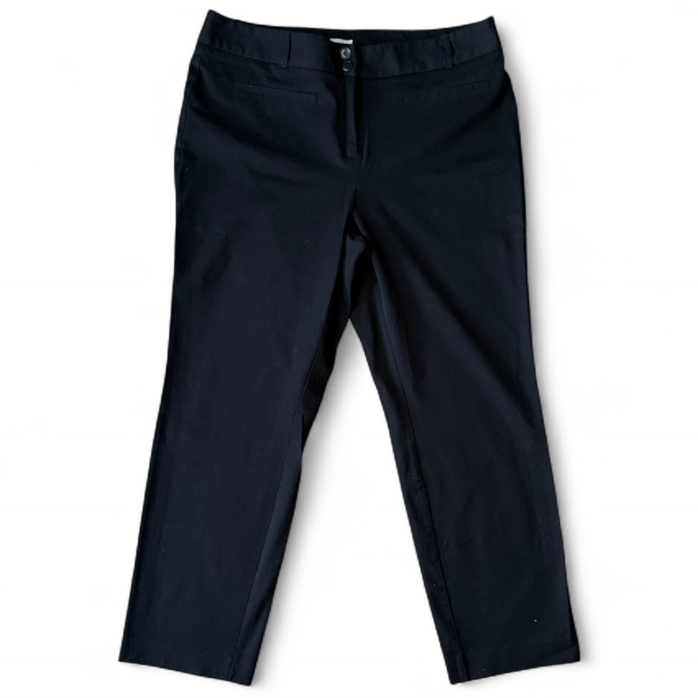 Charter Club NWT Lexington Straight-Leg Pants 12 Petite Black - Picture 5 of 7